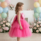 pink party frock for girls-M260216