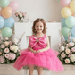 pink party frock for girls-M260216