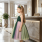 Multicolor party frock for girls-M260217