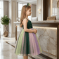 Multicolor party frock for girls-M260217