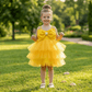 yellow party frock for girls-M260219