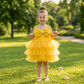yellow party frock for girls-M260219