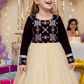 Purple party frock for girls-M260221