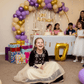 Purple party frock for girls-M260221