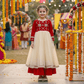 Red party frock for girls-M260222