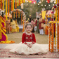 Red party frock for girls-M260222