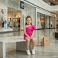 Pink casual dress for girls-M260223