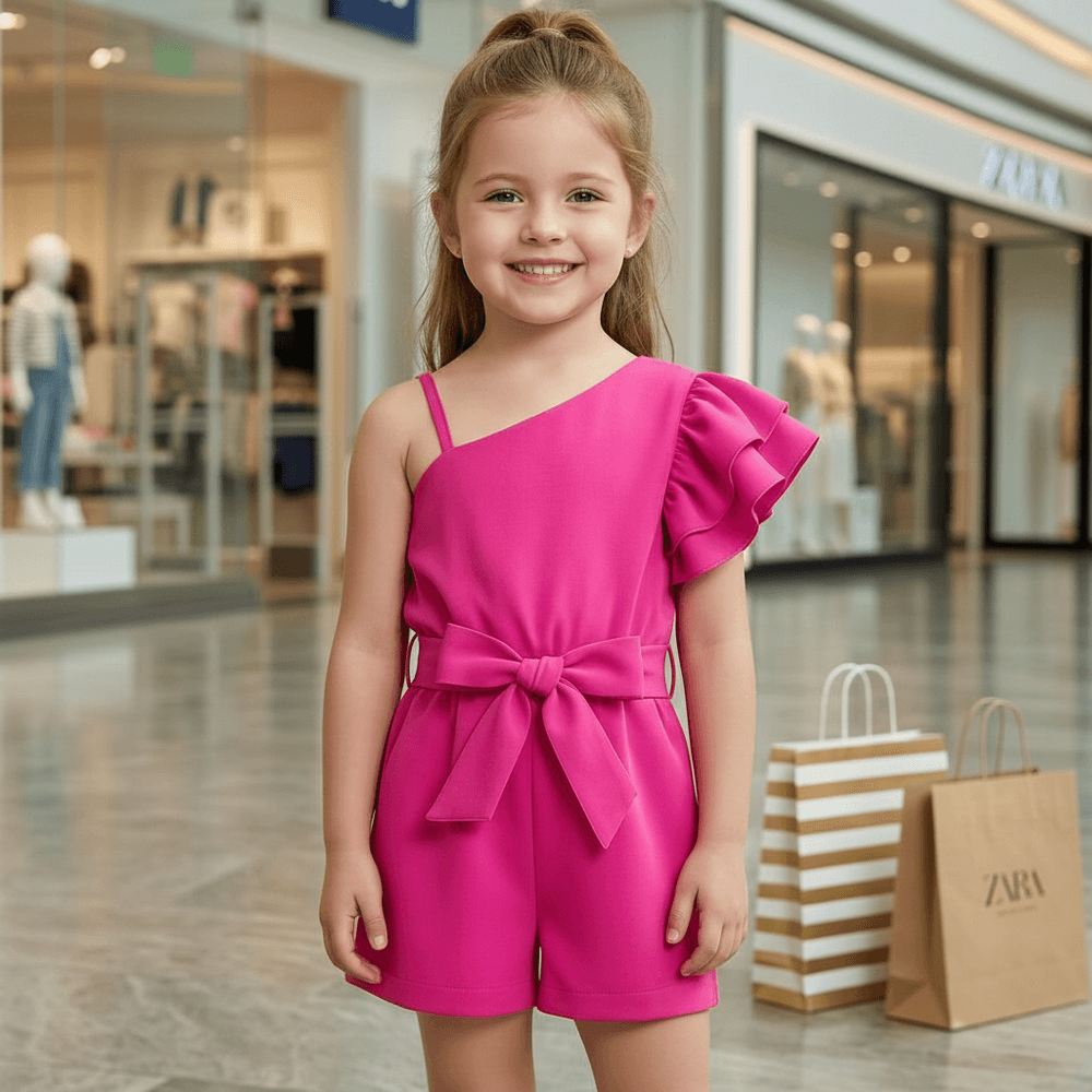 Pink casual dress for girls-M260223