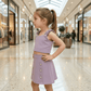 Purple casual dress for girls-M260225