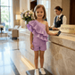 lavender casual dress for girls-M260226