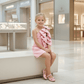 Peach casual dress for girls-m260227