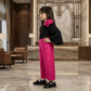 Magenta casual dress for girls-m260228