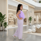 Purple top pant for girls-M260230