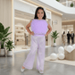 Purple top pant for girls-M260230