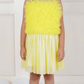 Yellow top skirt for girls-M260231