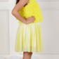 Yellow top skirt for girls-M260231