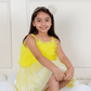 Yellow top skirt for girls-M260231