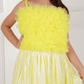 Yellow top skirt for girls-M260231