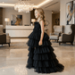 Black Gown & sleeveless for girls-M260235