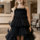 Black Gown & sleeveless for girls-M260235