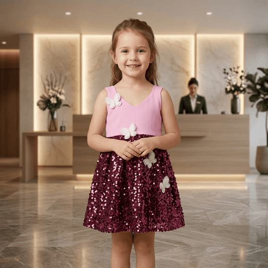 SALE Pink crepe dress set M260241