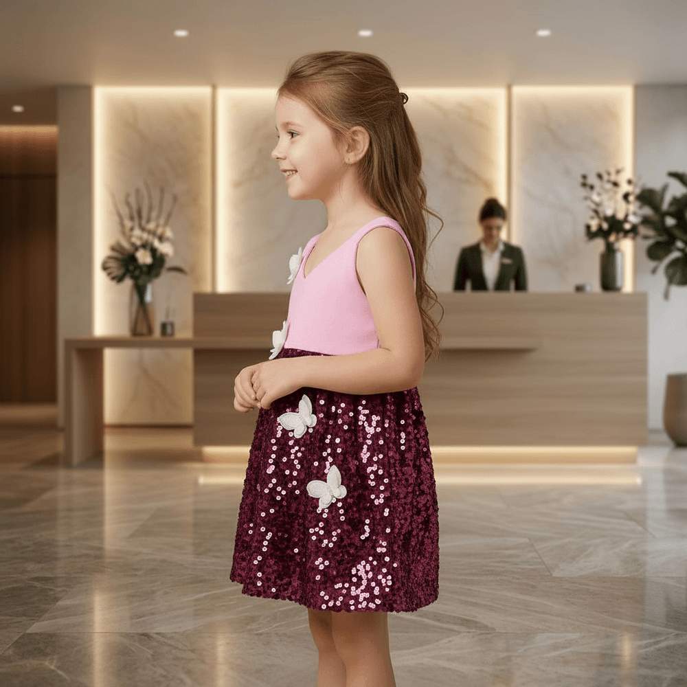 SALE Pink crepe dress set M260241