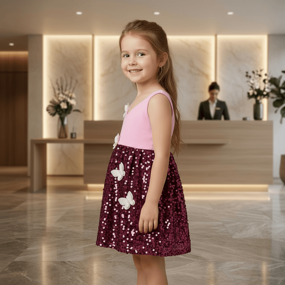 SALE Pink crepe dress set M260241