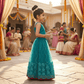 SALE Girls green lehenga  M250313-OS