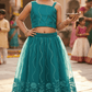 SALE Girls green lehenga  M250313-OS