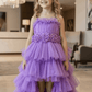 Lavender Gown & sleeveless for girls-M260250