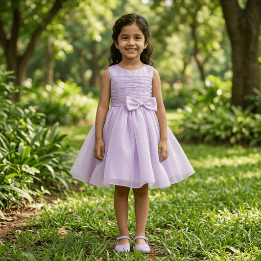 Lavender A-Line Party Dress for Girls M260254