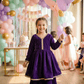 Purple Designer sharara set M260256