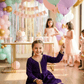 Purple Designer sharara set M260256