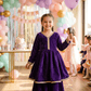Purple Designer sharara set M260256