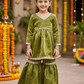 Green Designer sharara set M260257