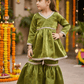 Green Designer sharara set M260257
