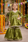 Green Designer sharara set M260257
