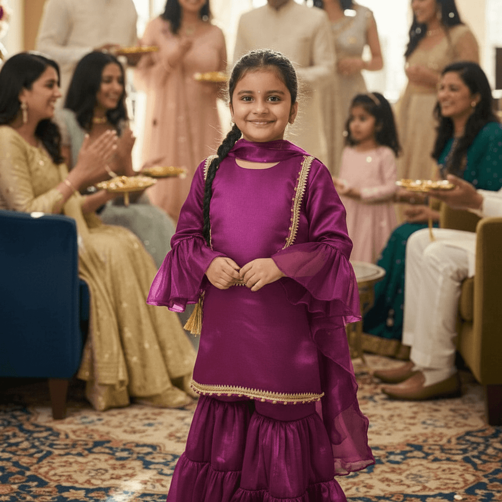 Magenta Designer sharara set M260258