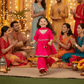Bright pink Designer sharara set M260259