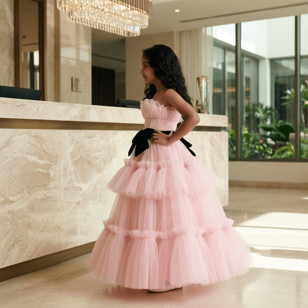 High Fashion Pink Gown  M260261