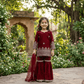 Maroon  Sharara Set for Girls M260262