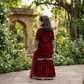 Maroon  Sharara Set for Girls M260262