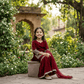 Maroon  Sharara Set for Girls M260262