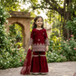 Maroon  Sharara Set for Girls M260262