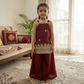 Maroon  Palazzo Set for Girls M260265