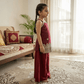 Maroon  Palazzo Set for Girls M260265