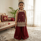 Maroon  Palazzo Set for Girls M260265