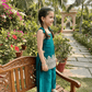 Green  Palazzo Set for Girls M260266