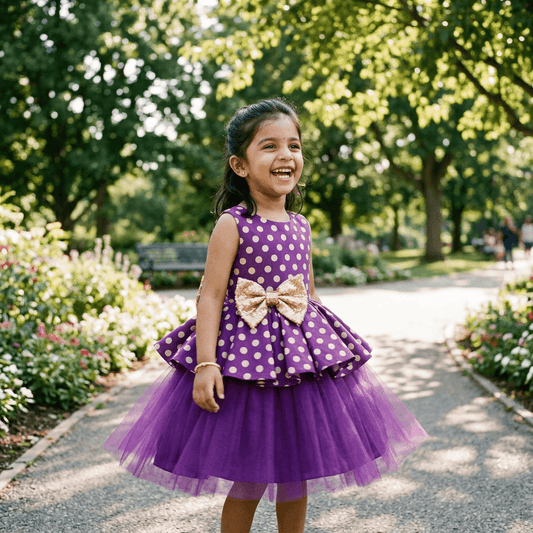 Purple Party Frock for Girls M260273