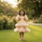 Golden Party Frock for Girls M260274